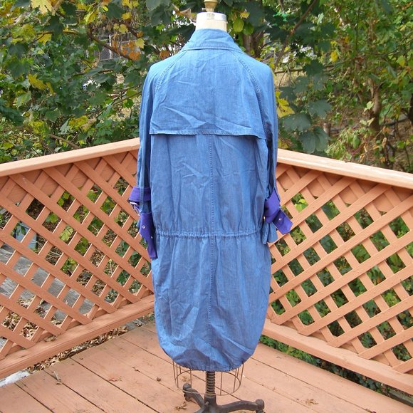 Size M/L ACNE Studios Double breasted Denim Trench coat - Picture 7 of 13